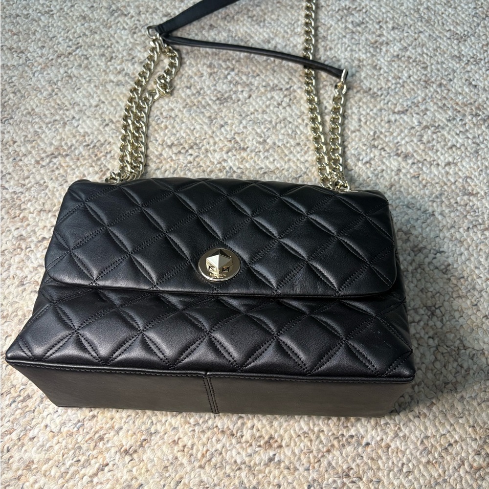 Elegant Kate Spade Black Quilted Bag